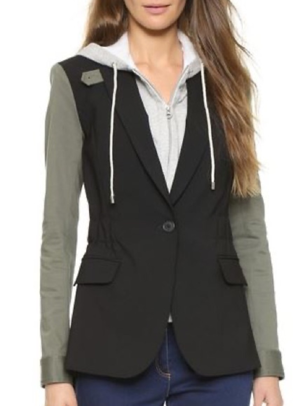 Veronica Beard Army Dickey Blazer Jacket 8